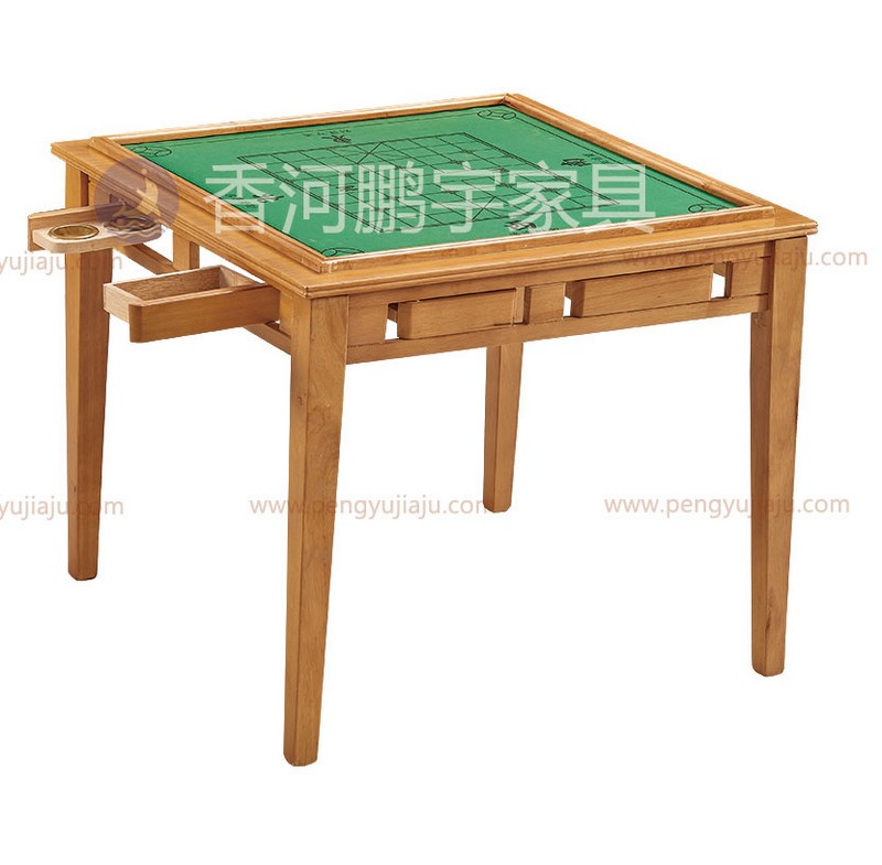 C-042实木麻将桌两用餐桌棋牌桌手搓象棋桌
