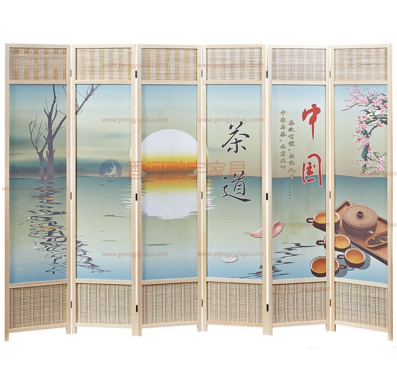 香河酒店家具N-002 中式屏风隔断 茶道